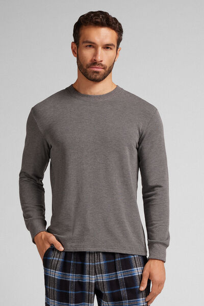 Maglia Manica Lunga in Felpa di Modal