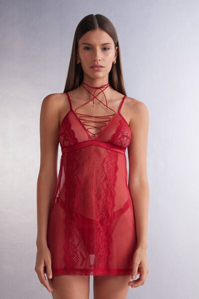 Sinful Fantasies Lace and Tulle Babydoll