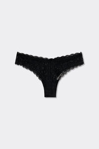 80s-Style Lace Brazilian Briefs