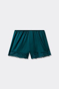 Seidenshorts mit Spitze