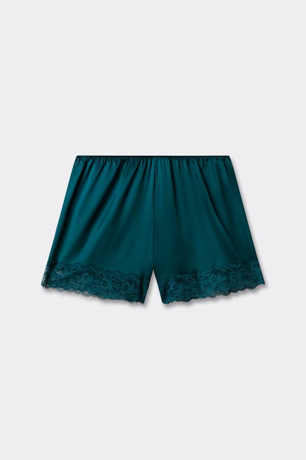 Seidenshorts mit Spitze