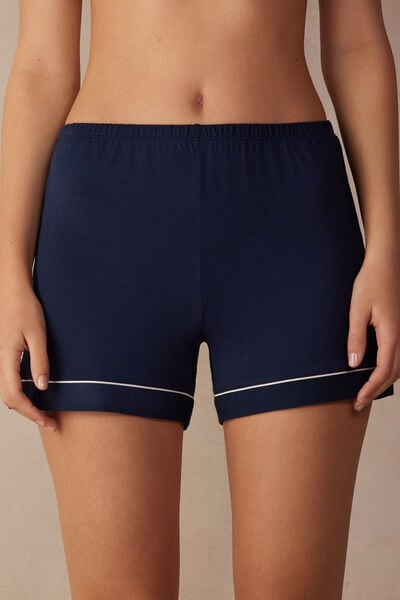 Modal Shorts with Contrasting Trim
