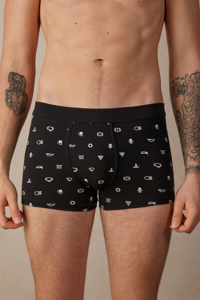 Boxershorts Autosymbole aus elastischer Supima®-Baumwolle
