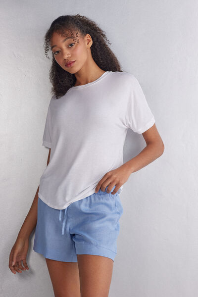 Short-Sleeved Fresh Bamboo Top