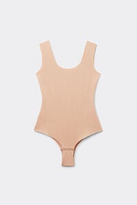 Raw-Cut Cotton Bodysuit