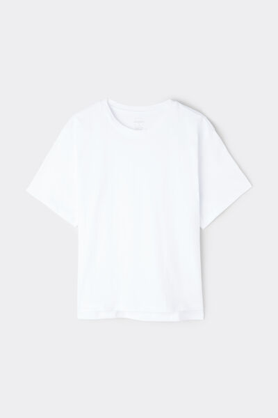 Maglia Manica Corta Boxy Fit in Cotone