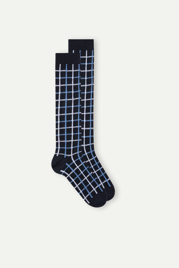 Long Patterned Cotton Socks