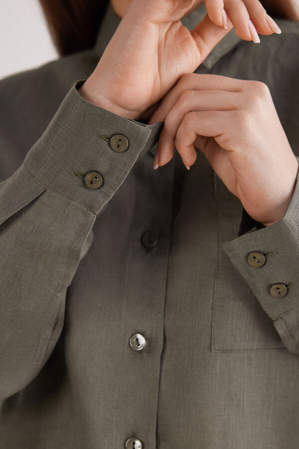 The Pure Linen Plain-Weave Linen Shirt