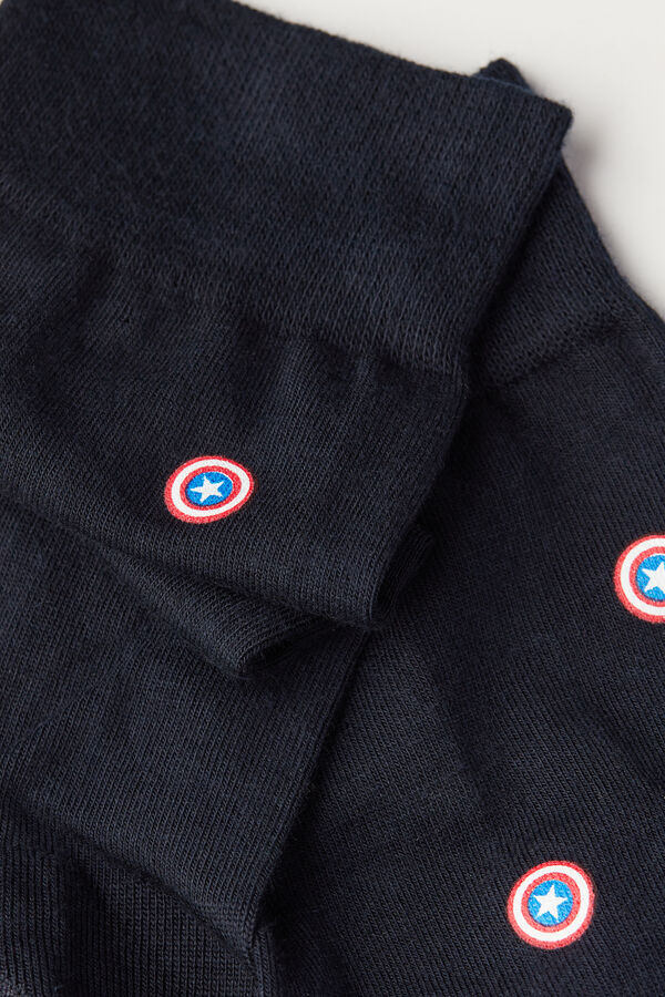Korta strumpor med Marvels Captain America i mjuk bomull