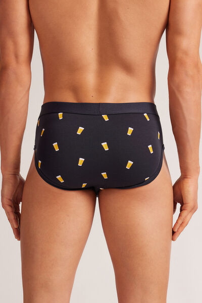 Slip Superior Katoen met Bierprint