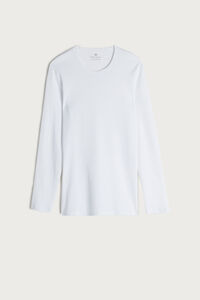 Long-Sleeve Warm-Handle Cotton Top