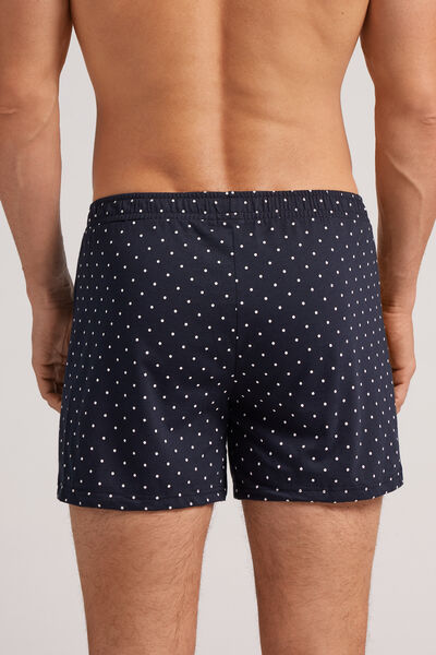 Weite Boxershorts aus gemustertem Baumwolljersey