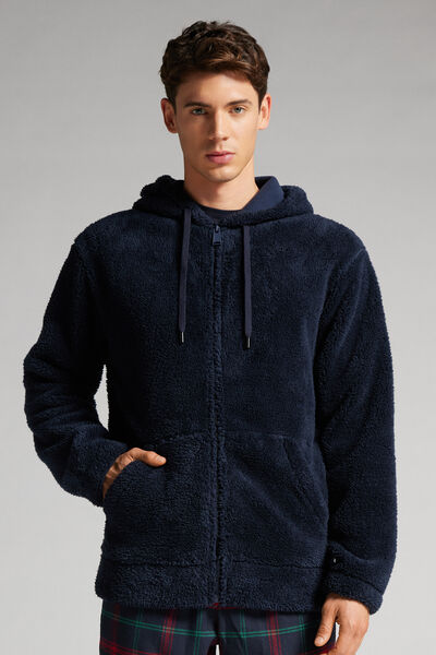 Zip-Up Teddy Sweatshirt