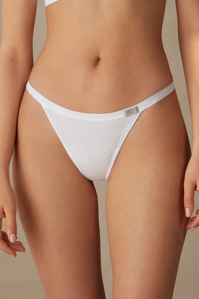 Cotton Thong with Side Straps