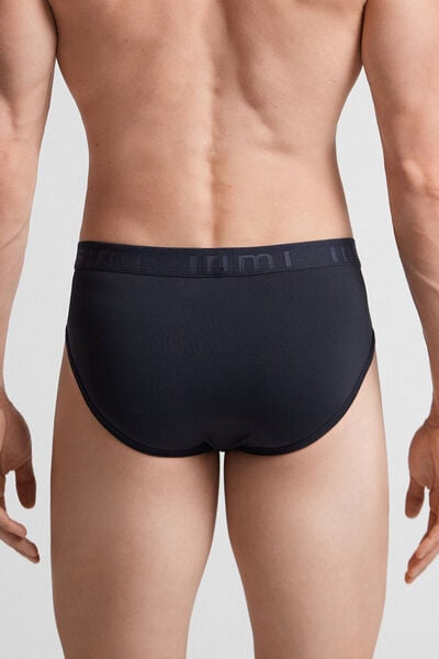 Microfiber Briefs with Logo Detail