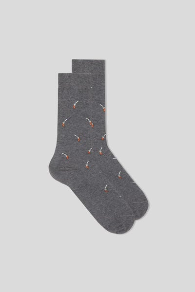 Krátké Ponožky ze Vzorované Bavlny