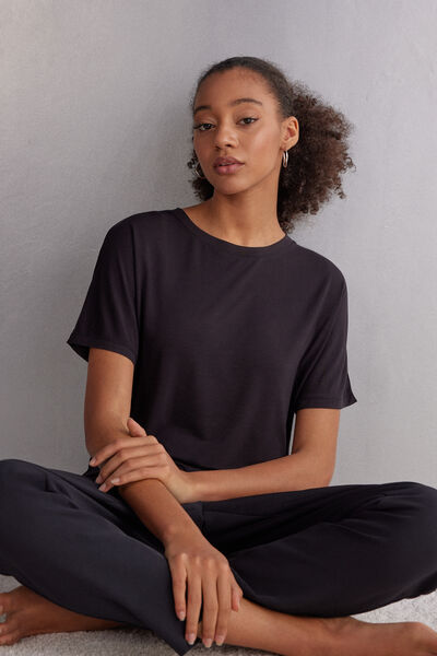 Short-Sleeved Fresh Bamboo Top