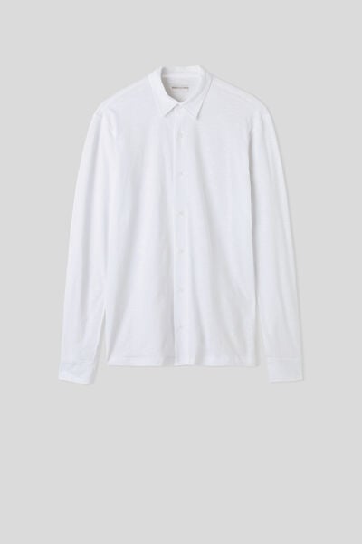 Camicia Manica Lunga in Cotone Fiammato