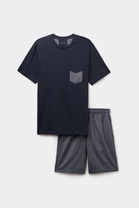 Short Pajamas Micro-stripe Cloth Shorts
