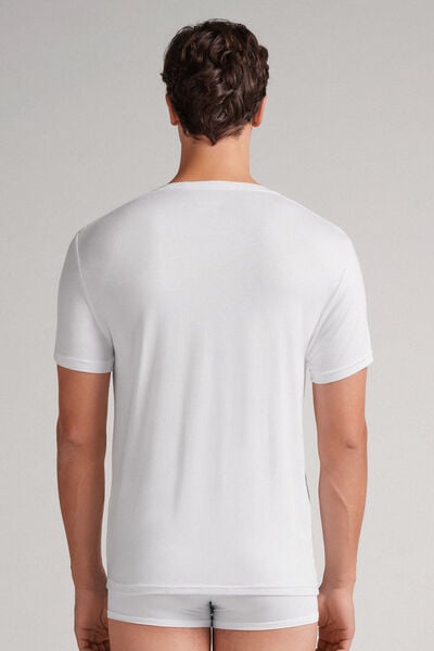 T-shirt en modal et soie