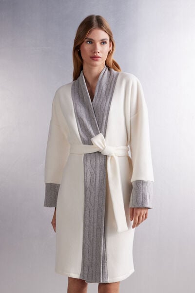 Soft Braid Fleece Robe