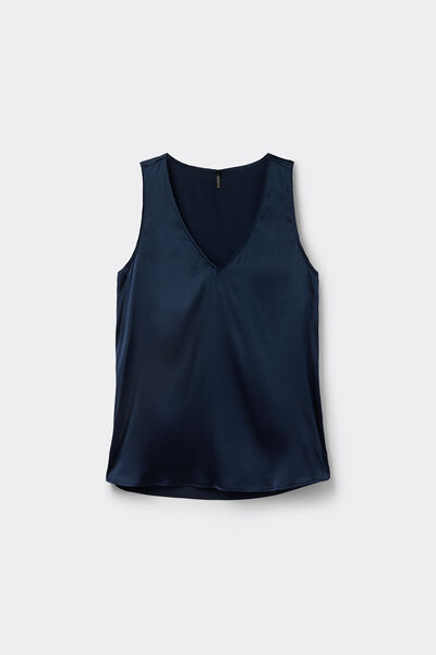 V-Neck Silk Vest Top