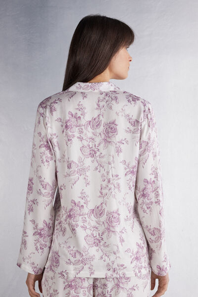 Graceful Simplicity Button-Up Satin Top