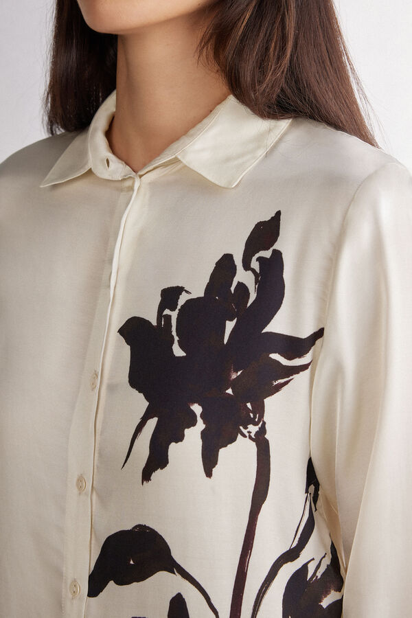 Koszula z Satyny Wiskozowej Sleepless Nights