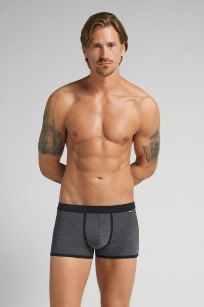 Boxer van Superior Katoen met Print met Vele Kleine Strepen