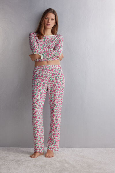 Bas de pyjama long en modal LIFE IS A FLOWER