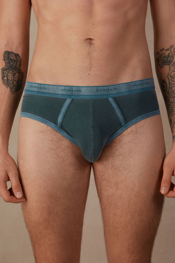 Stückgefärbter Slip aus elastischer Supima® Baumwolle