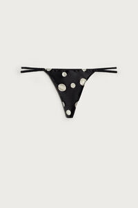 Satin Dots Thong