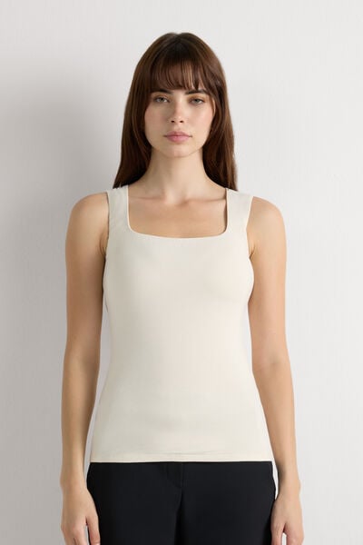 Fresh Bamboo Vest Top with Wide Straps