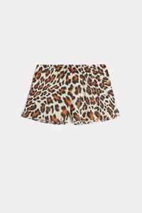 Shorts in Leopard Lovers Satin Viscose