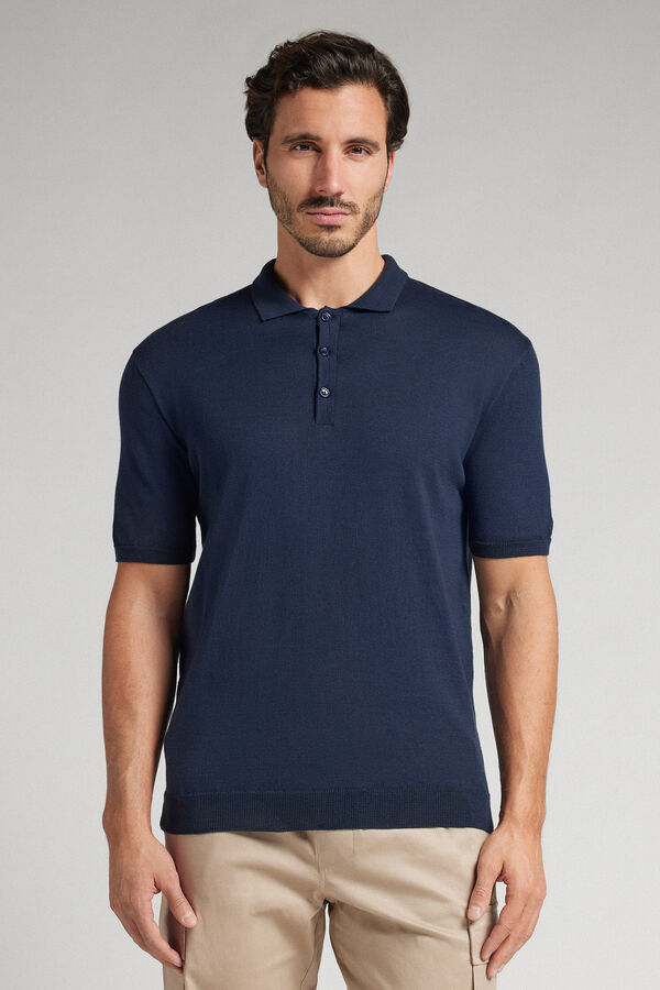 Polo manches courtes en maille de coton