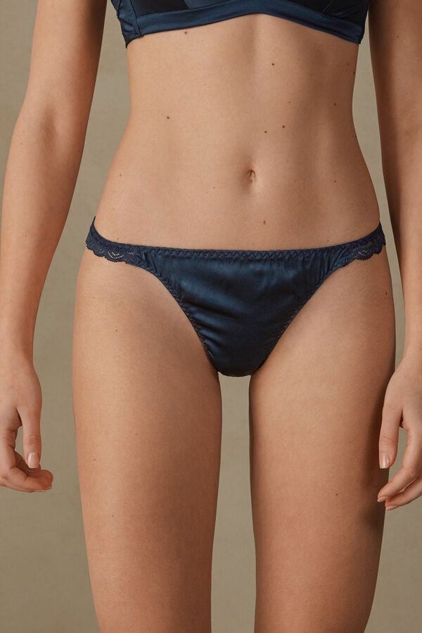 Buy Low Waist Bikini Panty in Powder Blue with Inner Elastic