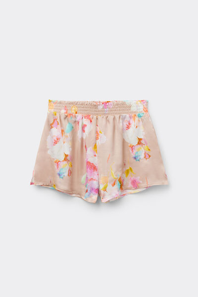 Pantaloncino in Raso di Viscosa Here Comes The Sun