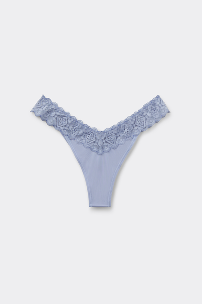 Panties Brasile&ntilde;as de Encaje y Microfibra Estilo Ochentero
