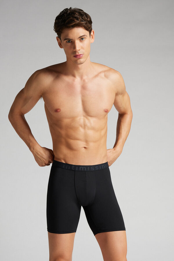 Lange Boxershorts aus Mikrofaser