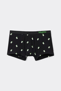 Boxerky z Bavlny Superior s Potiskem Mojito
