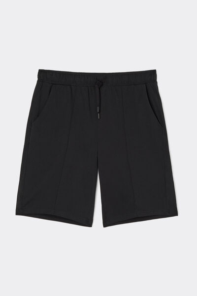 Pantalone Corto in Cotone con Nervatura