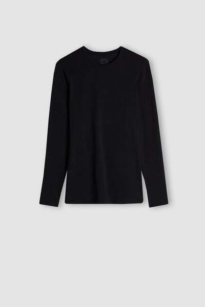 Long-Sleeve Stretch Supima Cotton Top