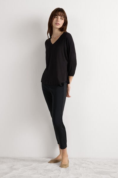 Shirt mit V-Ausschnitt aus Fresh Bamboo