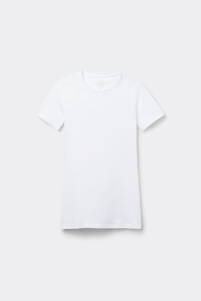 Short-Sleeved Stretch Superior Cotton Top