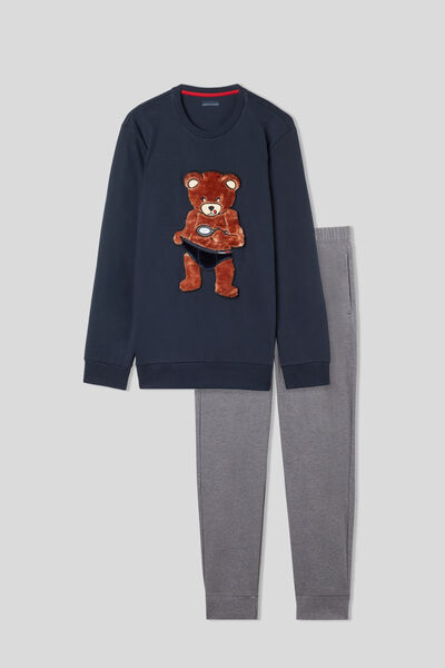 Pijama Comprido Urso em Algodão