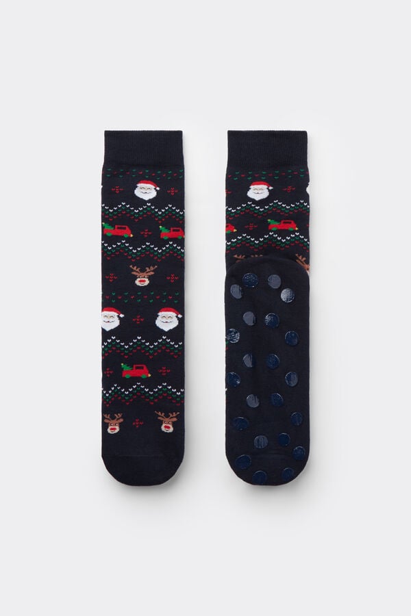 Non-slip Socks with Norwegian Print