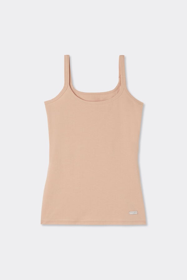 Natural Cotton Strappy Top