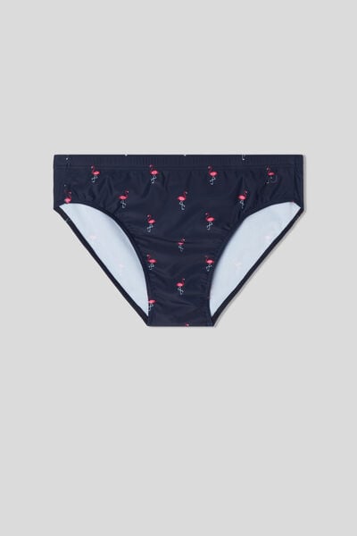 Cuecas de Banho Estampado Flamingos