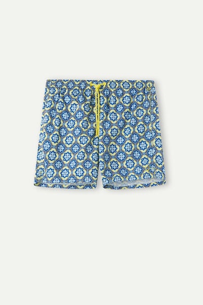 Capri-Print Swim Shorts