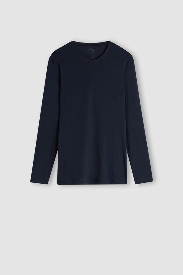 T-shirt manches longues en coton Superior élasticisé